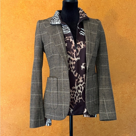 Rachel Zoe Plaid Blazer Jacket - Picture 2 of 5